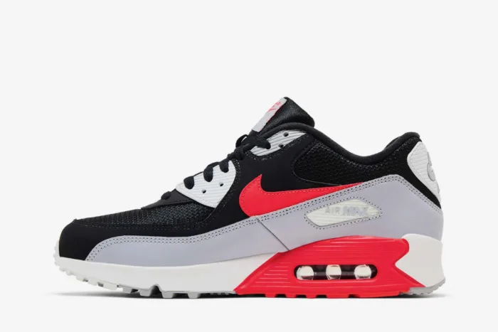 Nike Air Max 90 Essential 'Bright Crimson Black' AJ1285-012 - Image 3