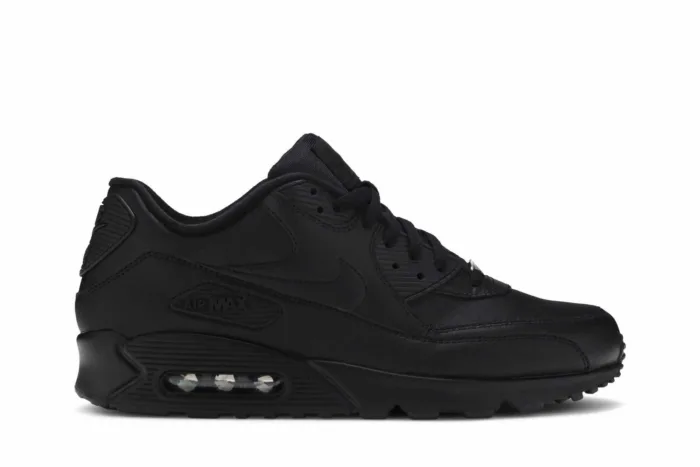Nike Air Max 90 Leather 'Black' 302519-001 - Image 1