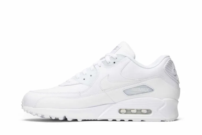 Nike Air Max 90 'White Leather' 302519-113 - Image 3