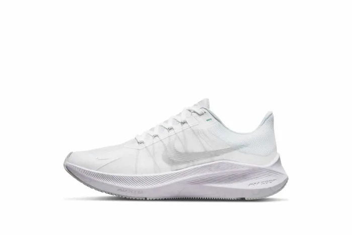 Nike Air Zoom Winflo 8 'White Metallic Silver' CW3421-104 - Image 1
