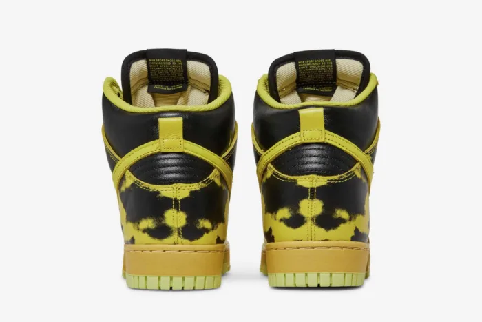 Nike Dunk High 1985 'Yellow Acid Wash' DD9404-001 - Image 6