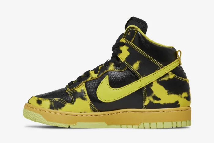 Nike Dunk High 1985 'Yellow Acid Wash' DD9404-001 - Image 3