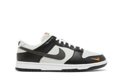 Nike Dunk Low 'Black Total Orange Mini Swoosh' FN7808-001