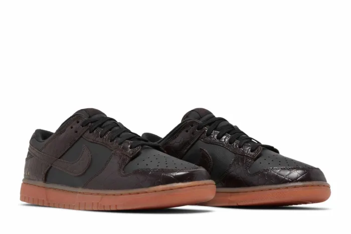 Nike Dunk Low SE 'Chocolate Croc' DV1024-010 - Image 8
