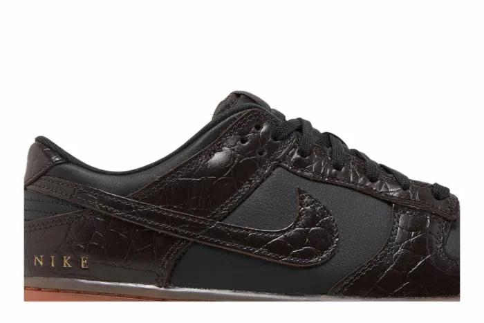 Nike Dunk Low SE 'Chocolate Croc' DV1024-010 - Image 2