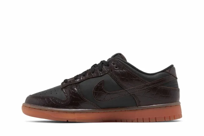 Nike Dunk Low SE 'Chocolate Croc' DV1024-010 - Image 3