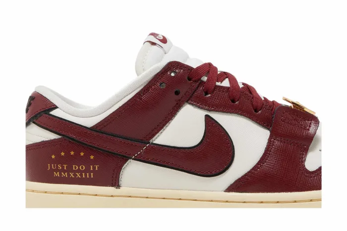 Nike Dunk Low SE 'Just Do It Sail Team Red' DV1160-101 - Image 2