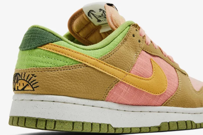 Nike Dunk Low 'Sun Club - Arctic Orange Sanded Gold' DM0583-800 - Image 9