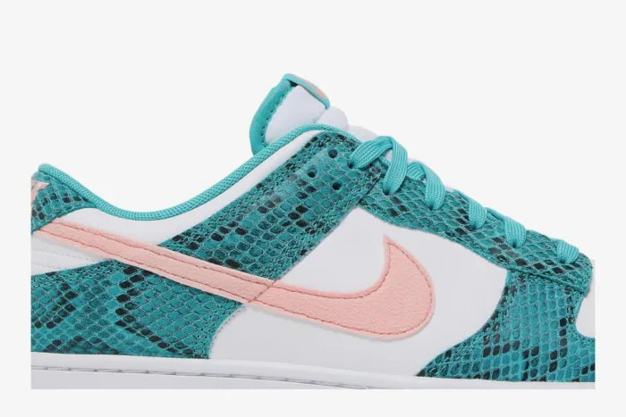 Nike Dunk Low 'Washed Teal Snakeskin' DR8577-300 - Image 2