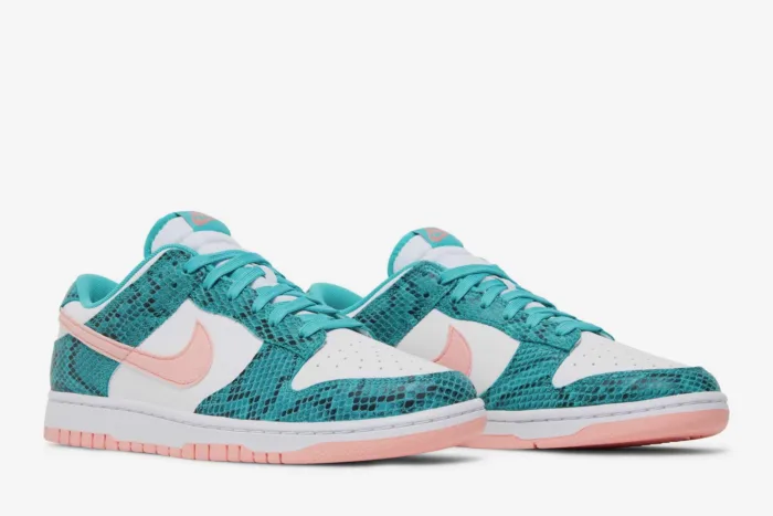 Nike Dunk Low 'Washed Teal Snakeskin' DR8577-300 - Image 8