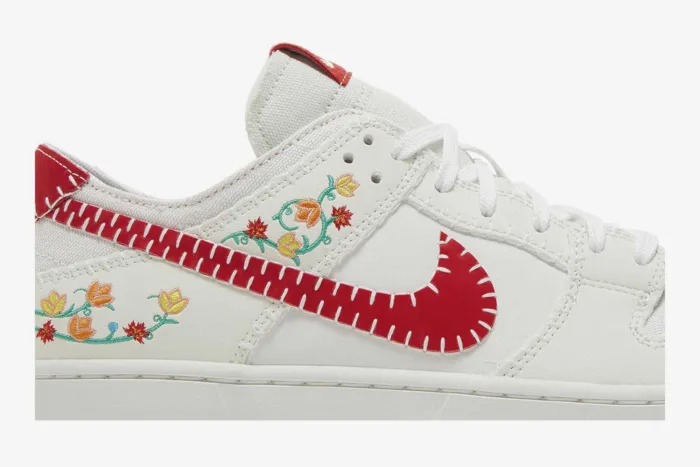 Nike SB Dunk Low 'N7 Opti Yellow University Red' FD6951-700 - Image 2