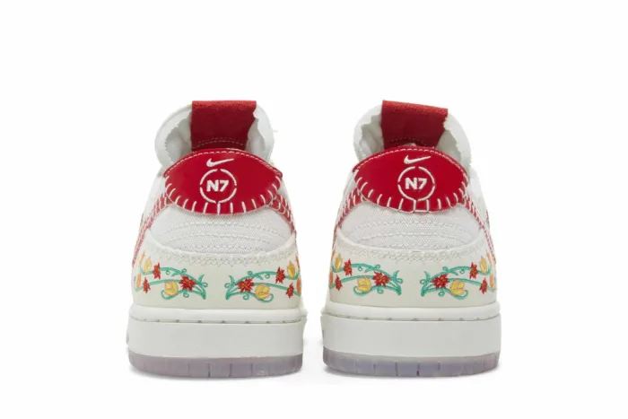 Nike SB Dunk Low 'N7 Opti Yellow University Red' FD6951-700 - Image 6