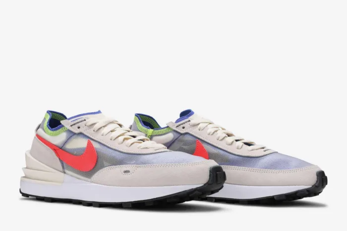 Nike Waffle One 'Coconut Milk Crimson Royal' DA7995-101 - Image 8